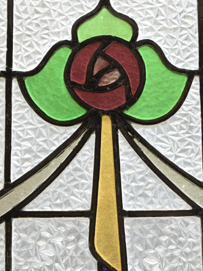 ステンドグラスのバラ