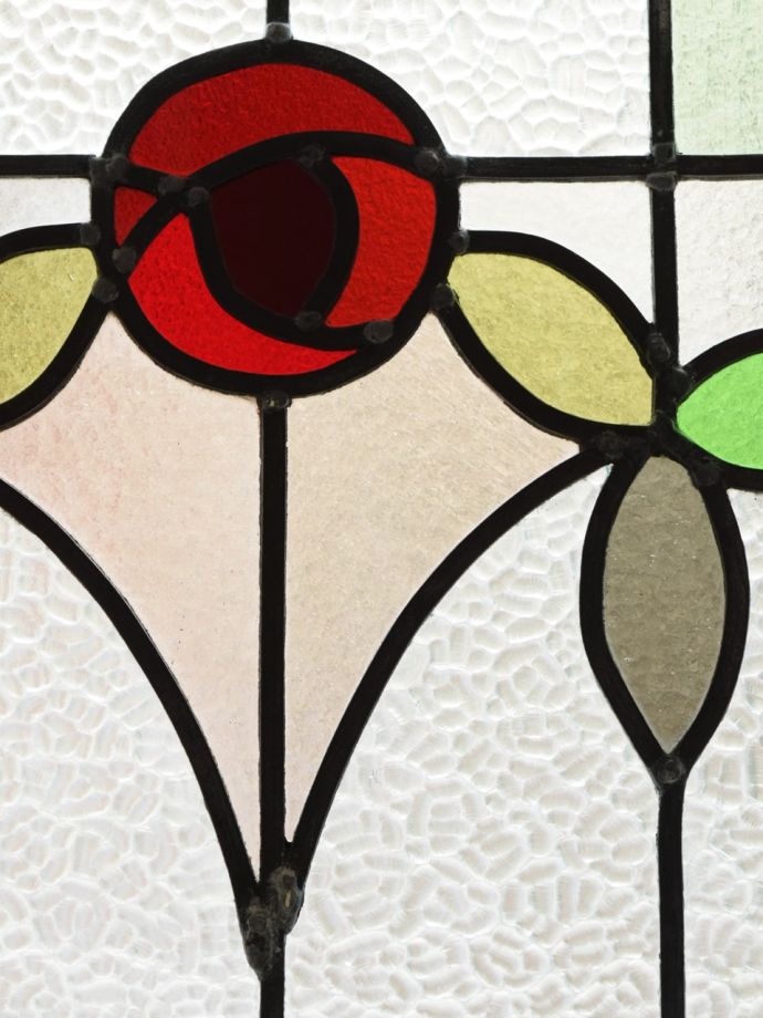 ステンドグラスのバラ