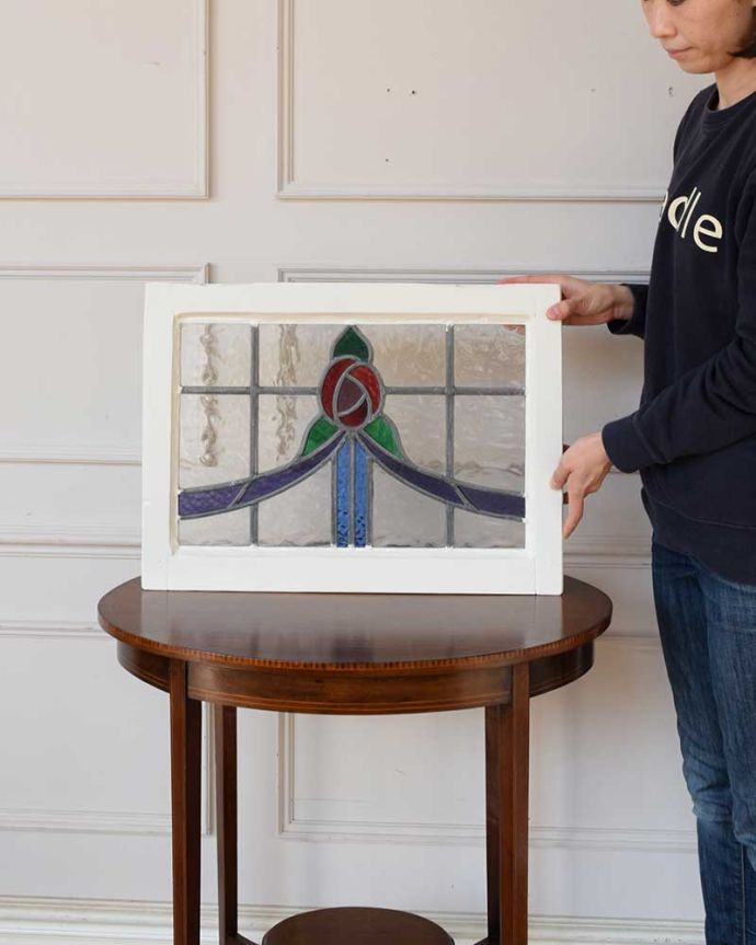 アンティークのステンドガラス