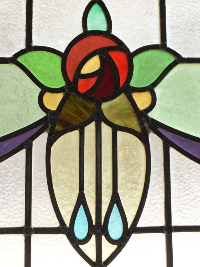 ステンドグラスのバラ