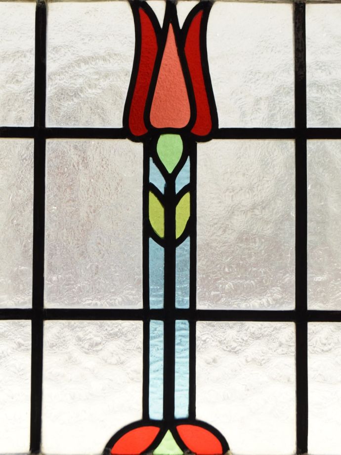 お花のステンドガラス