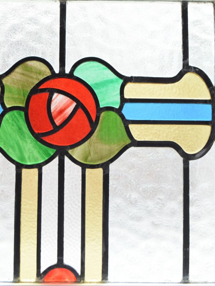 ステンドグラスのバラ