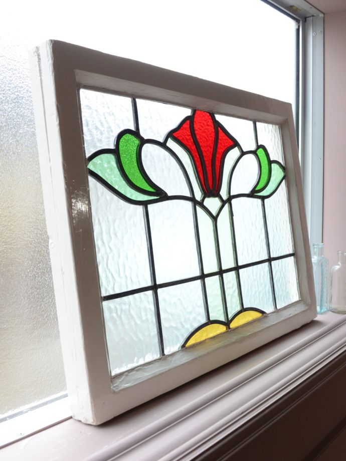 アンティークのステンドガラス