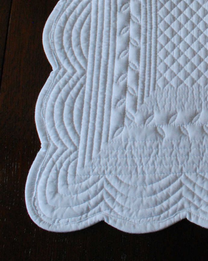 ダイニング雑貨 インテリア雑貨 何枚あっても便利に使えるフランスcote tableのブレイスマット(ホワイト)。何枚あっても便利に使えるプレイスマットいろんな場所で便利に使えるプレイスマットはわが家にはなくてはならない存在。(gc-189)