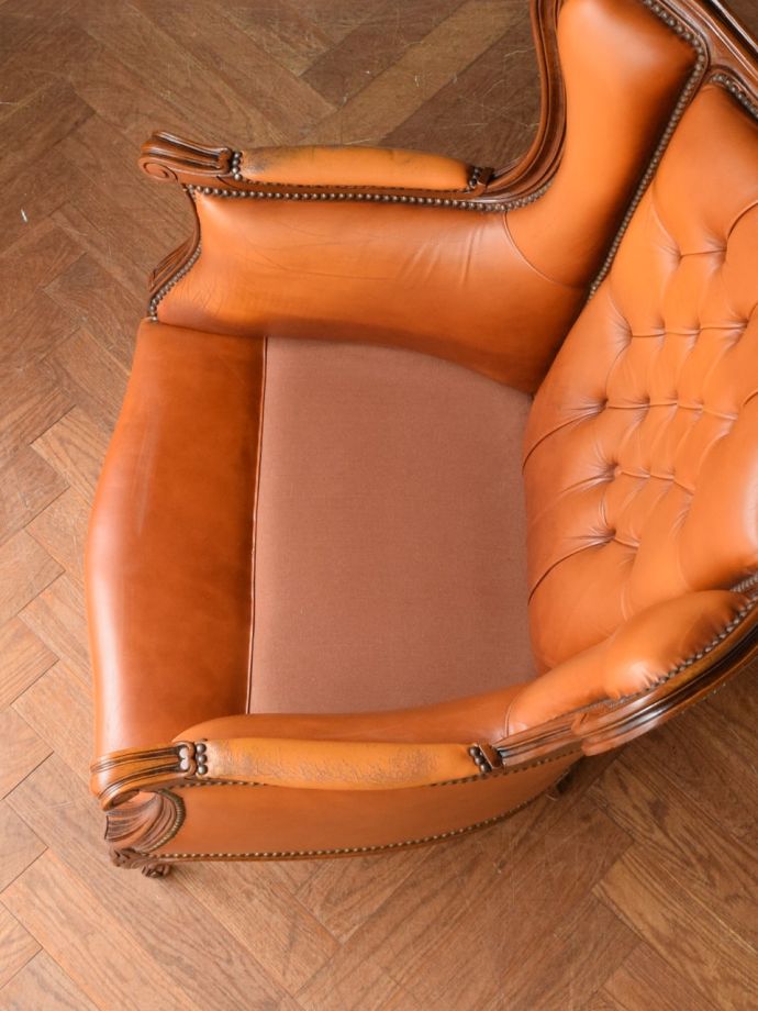 チェスターフィールドの座面