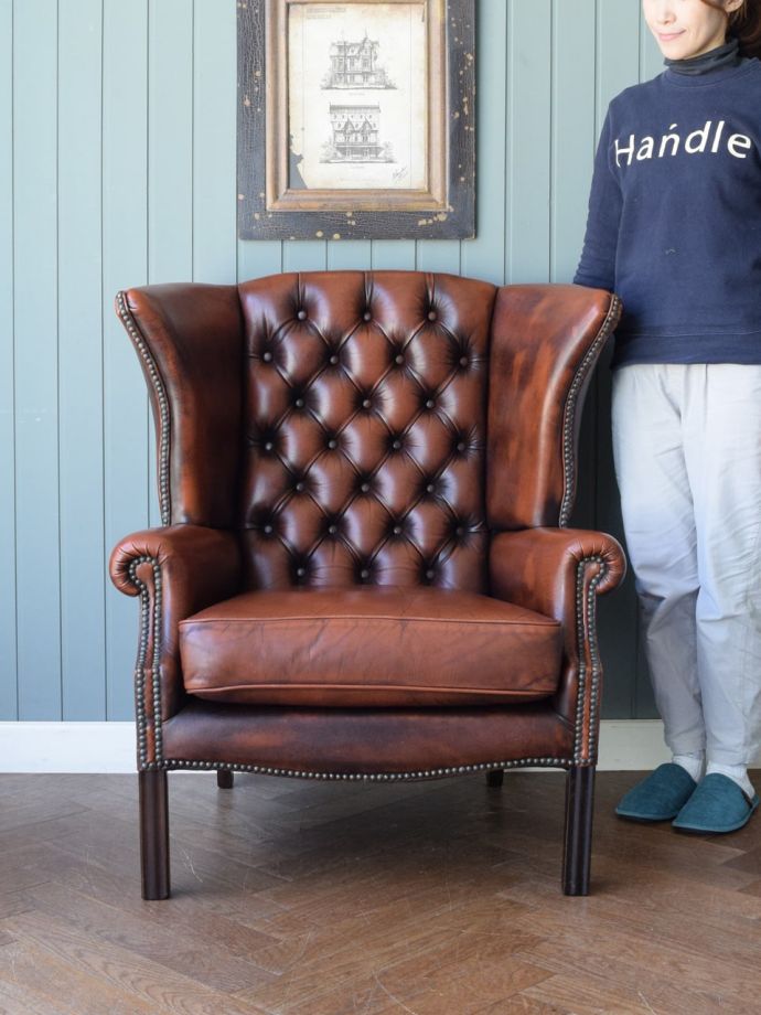 英国アンティークのパーソナルチェア