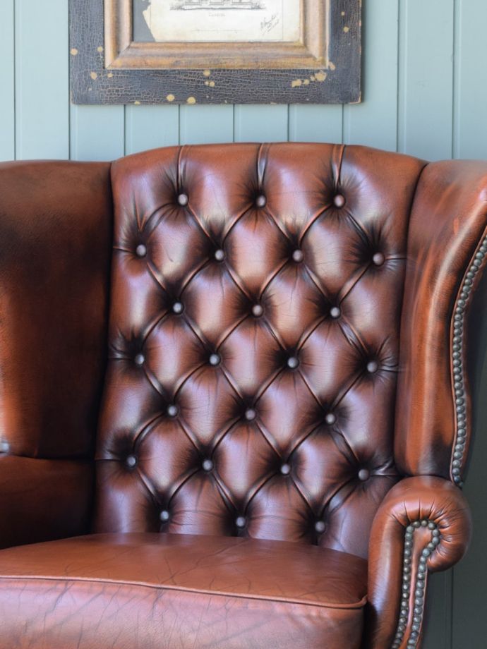 アンティークパーソナルチェアの背もたれ