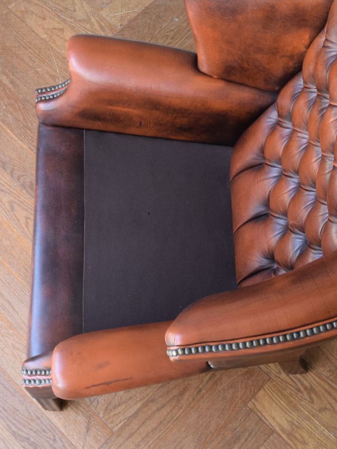 チェスターフィールドの座面