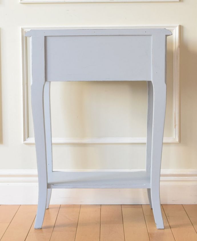 フレンチアンティーク調のチェスト、ブルーグレーのシャビーシックな