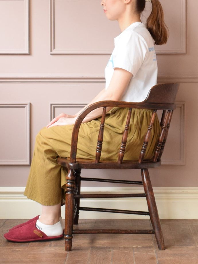 アンティークの椅子のの掛け心地