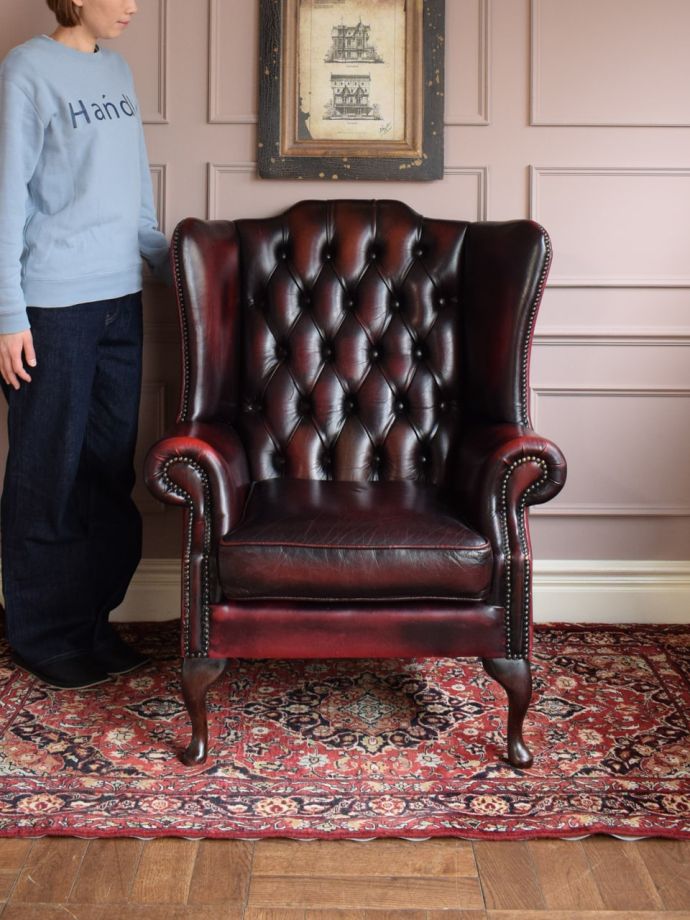 英国アンティークのパーソナルチェア