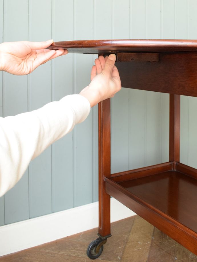 伸長式ワゴンのサイズ変更方法