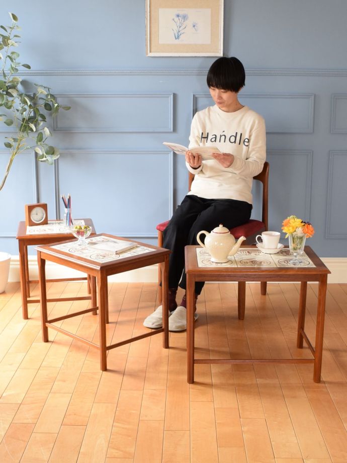 北欧スタイルのおしゃれなネストテーブル