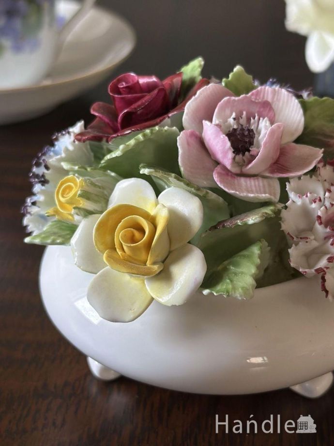 アンティークの陶花