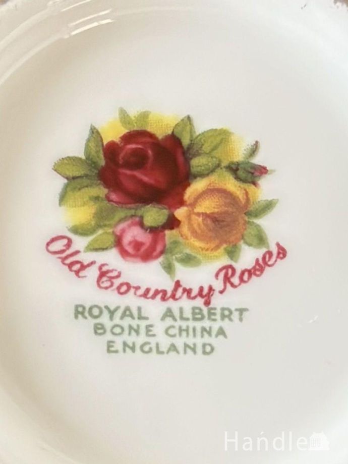 フラワーベースのバックスタンプ