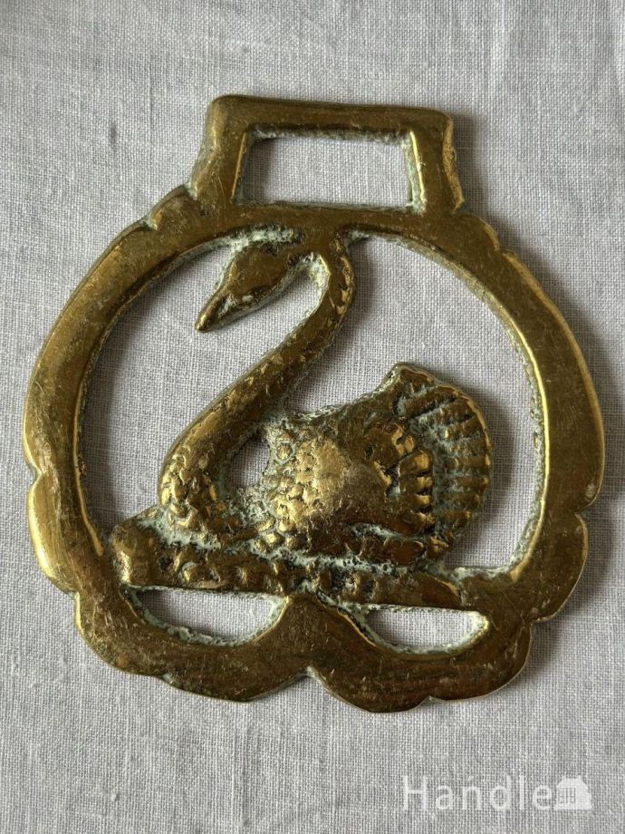 アンティークの真鍮ホースブレス