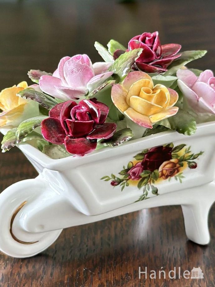 アンティークの陶花