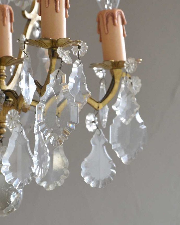 アンティーク照明のガラスパーツ