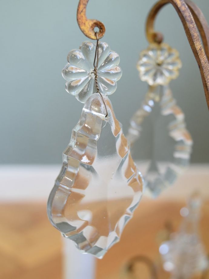 アンティーク照明のガラスパーツ