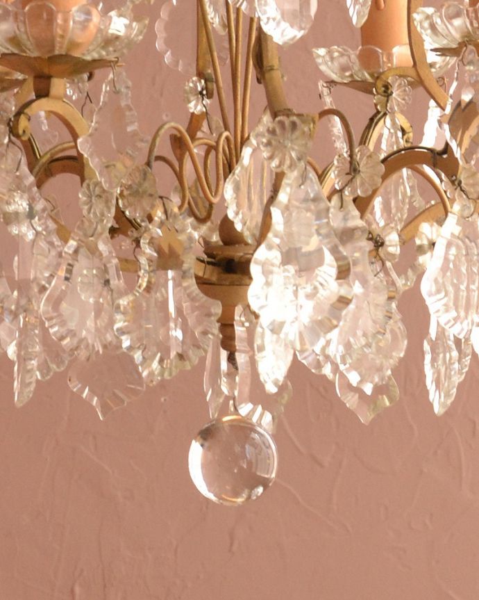 アンティーク照明のガラスパーツ