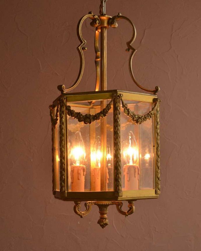 アンティークのランタンシャンデリア