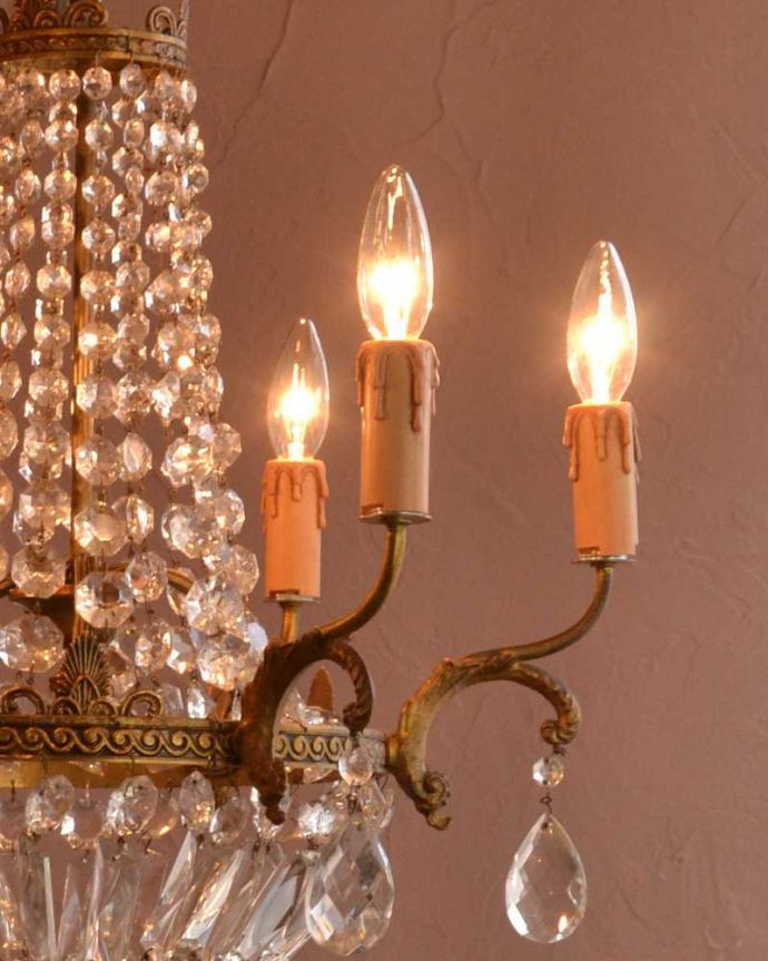 オーバーホウルしたシャンデリア