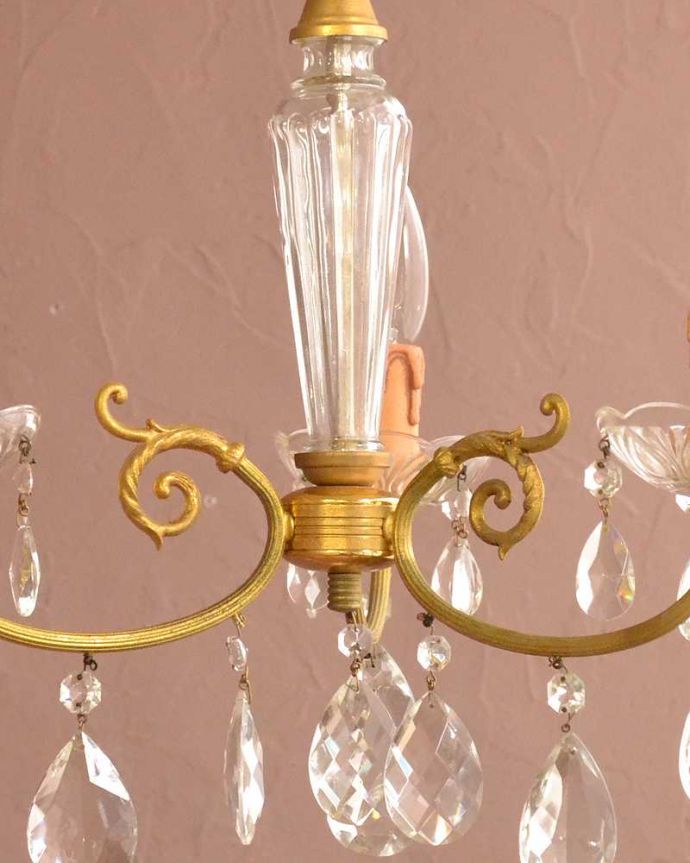 アンティーク照明のガラスパーツ