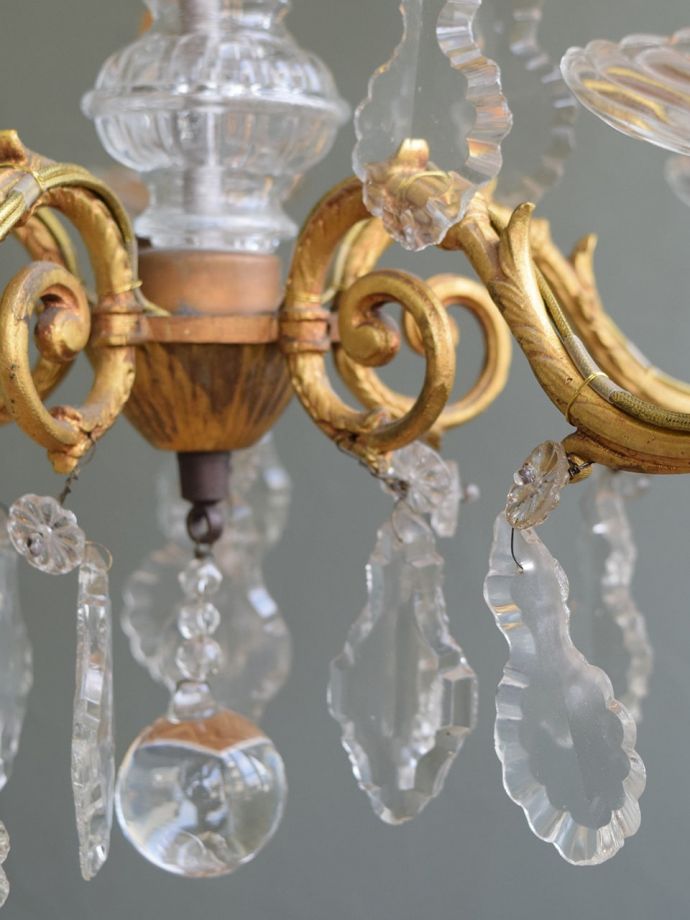 アンティーク照明のガラスパーツ