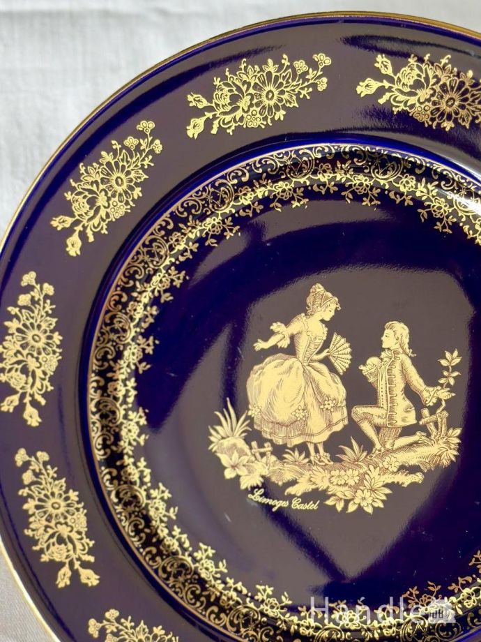 西洋アンティーク　リモージュ皿 6枚あり！1900年代リモージュ焼き平皿（直径21.5cm） フランス