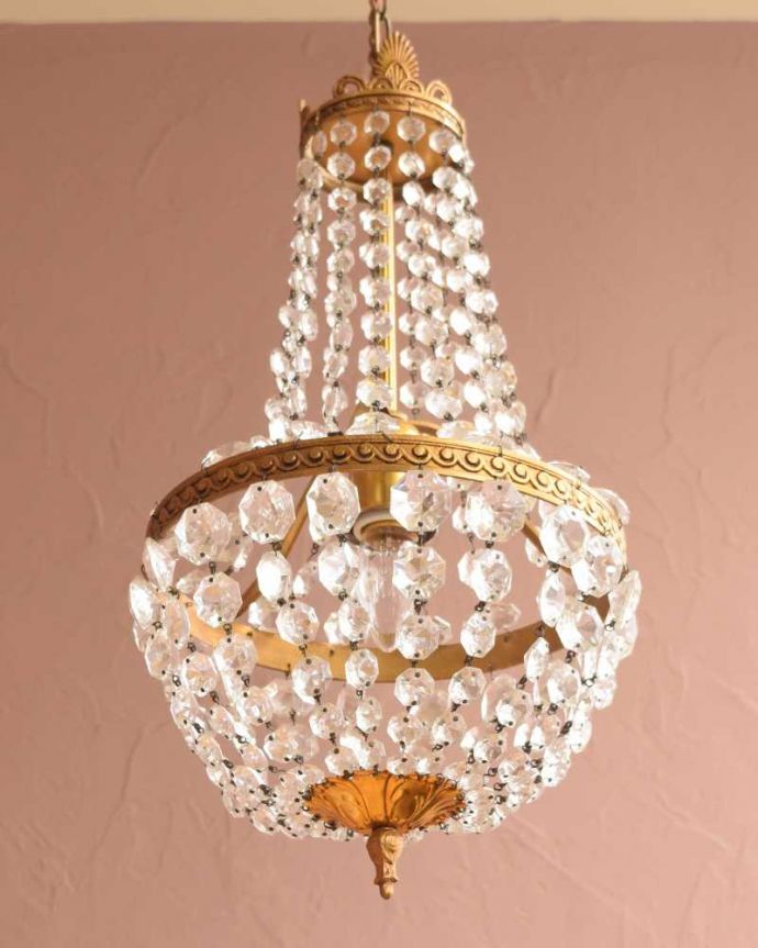 日本仕様に配線したシャンデリア