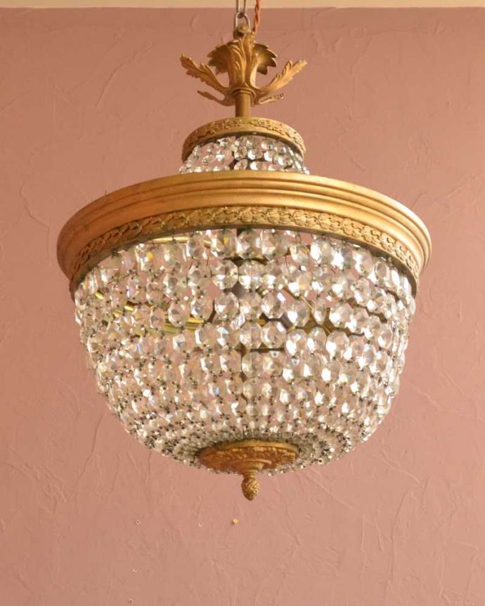 日本仕様に配線したシャンデリア