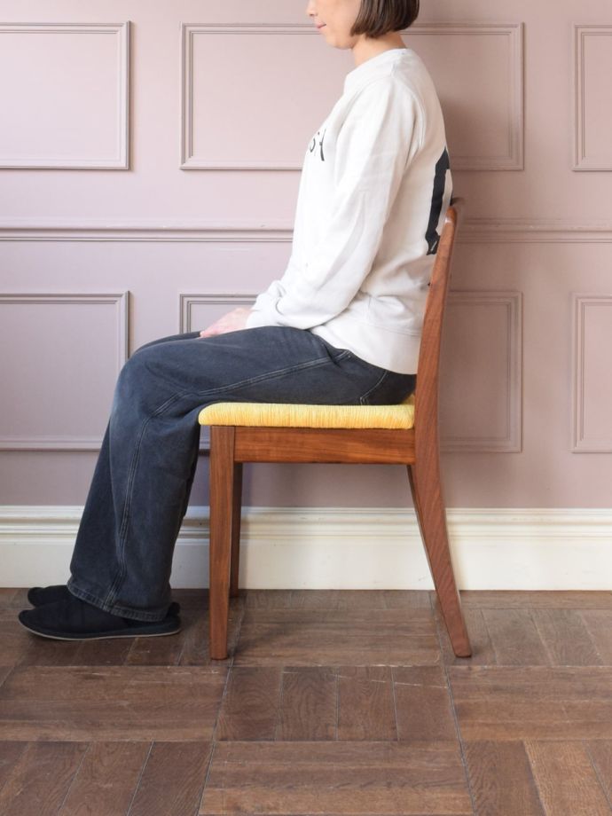 ビンテージチェアの掛け心地