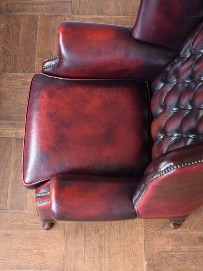 アンティークの椅子の座面