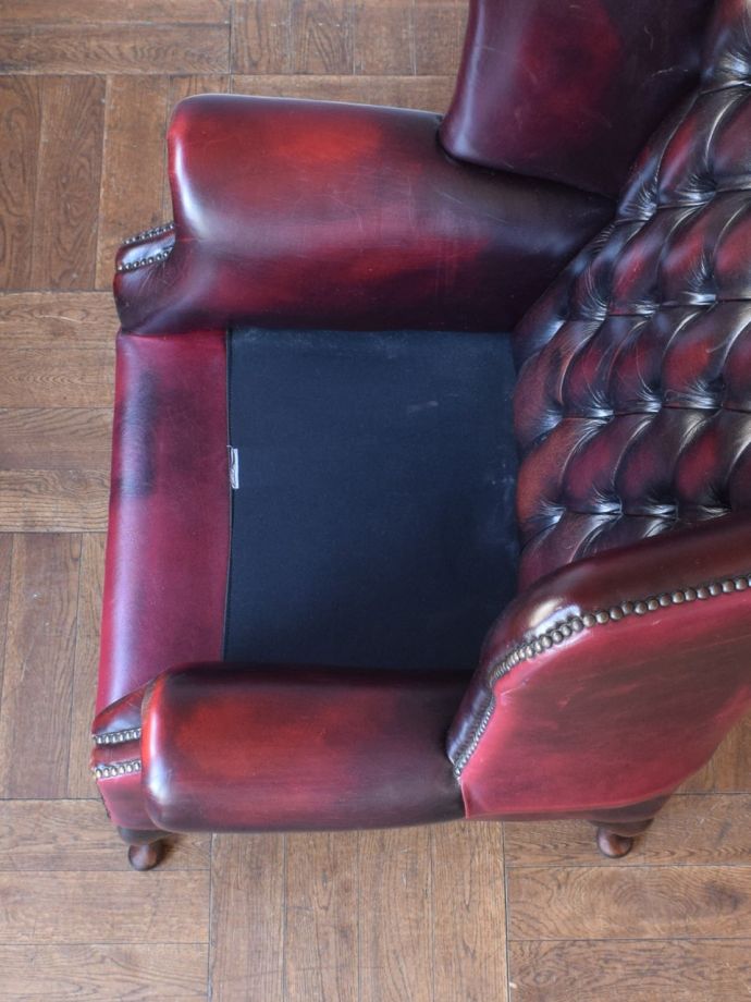 チェスターフィールドの座面