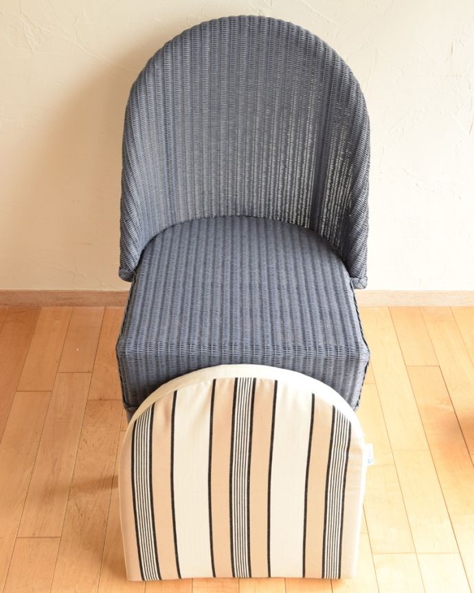 オリジナルロイド Handleオリジナル ロイドルームチェア(Dreamer's Tea)。クッションを取るとこんな感じです。(hol-02dt)