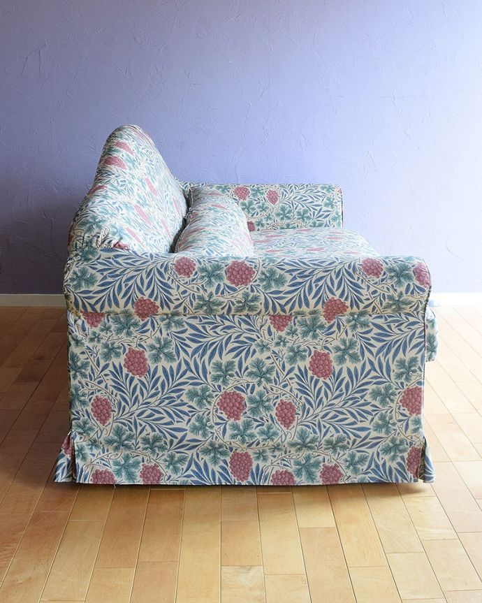 ウィリアムモリスのソファの側面