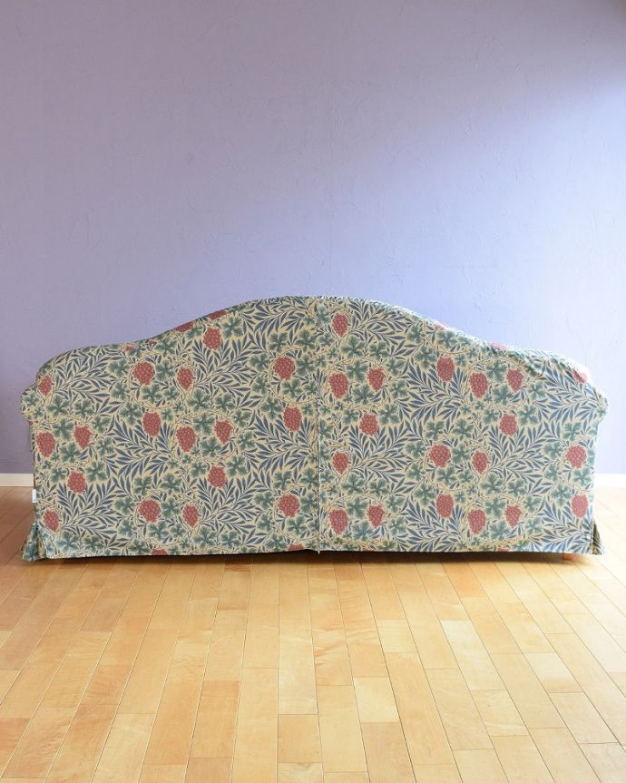 ウィリアムモリスのソファの後ろ姿