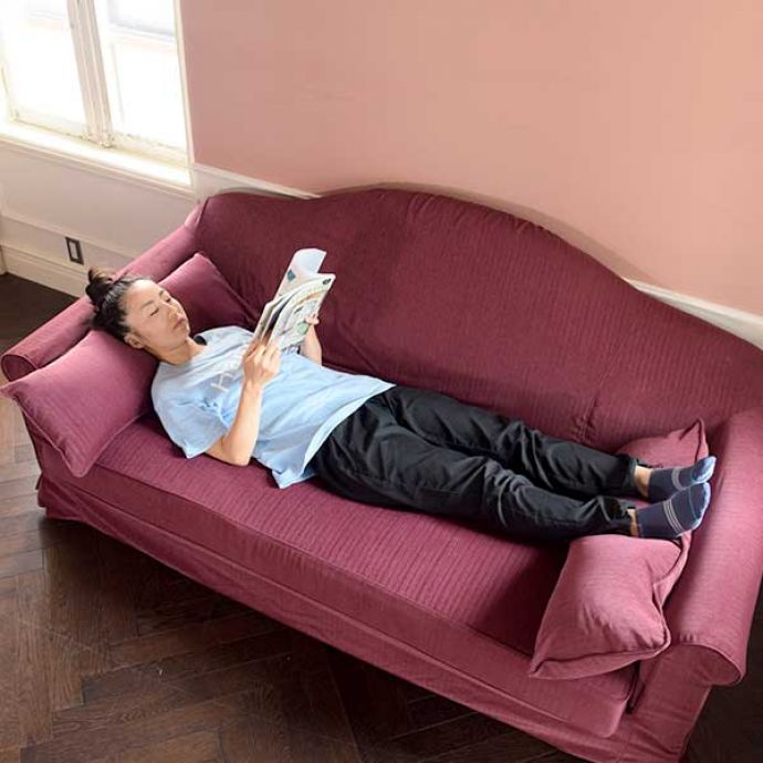 寝心地重視のソファ