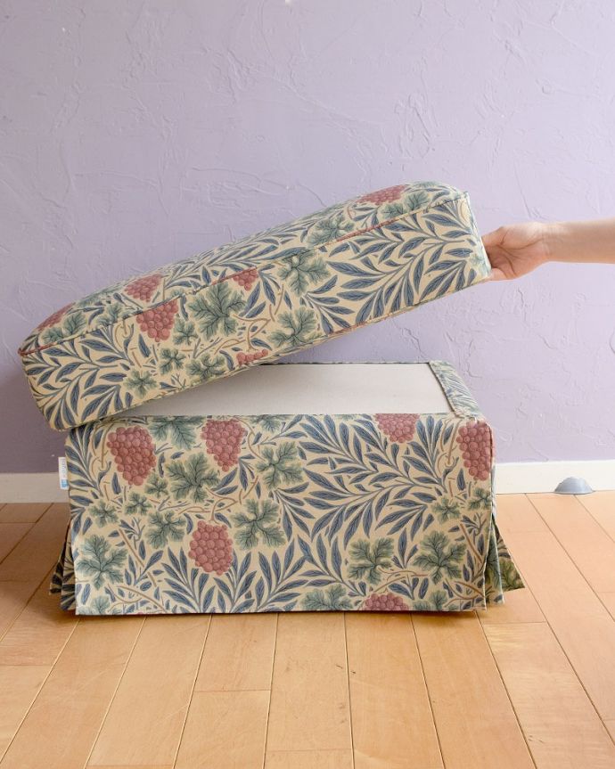 アンティーク風の椅子 アンティーク風 お家の洗濯機で洗えるHandleオリジナルスツール 全てが品質の良い日本製座クッションの交換はもちろん、枠組みのお直しやカバーの追加購入など、何かあった場合は、その部分だけ修理させて頂きます。(hos-201)