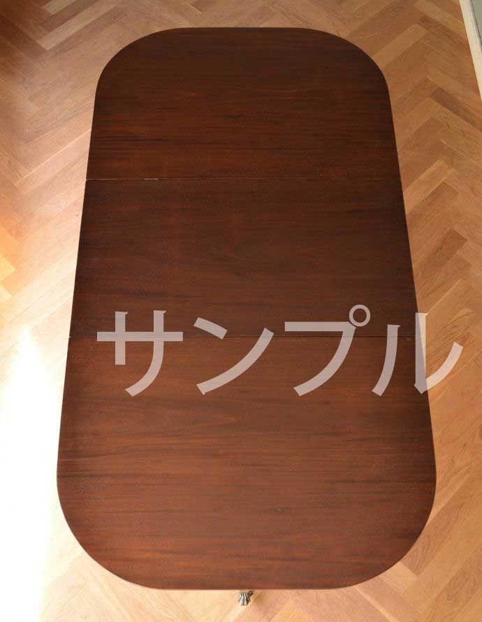 アンティークのテーブル アンティーク家具 アンティーク テーブル。天板もピカピカにお直ししました。(k-2420-f)