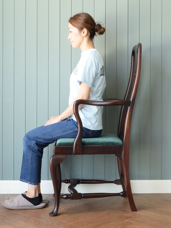 クイーンアンチェアの掛け心地