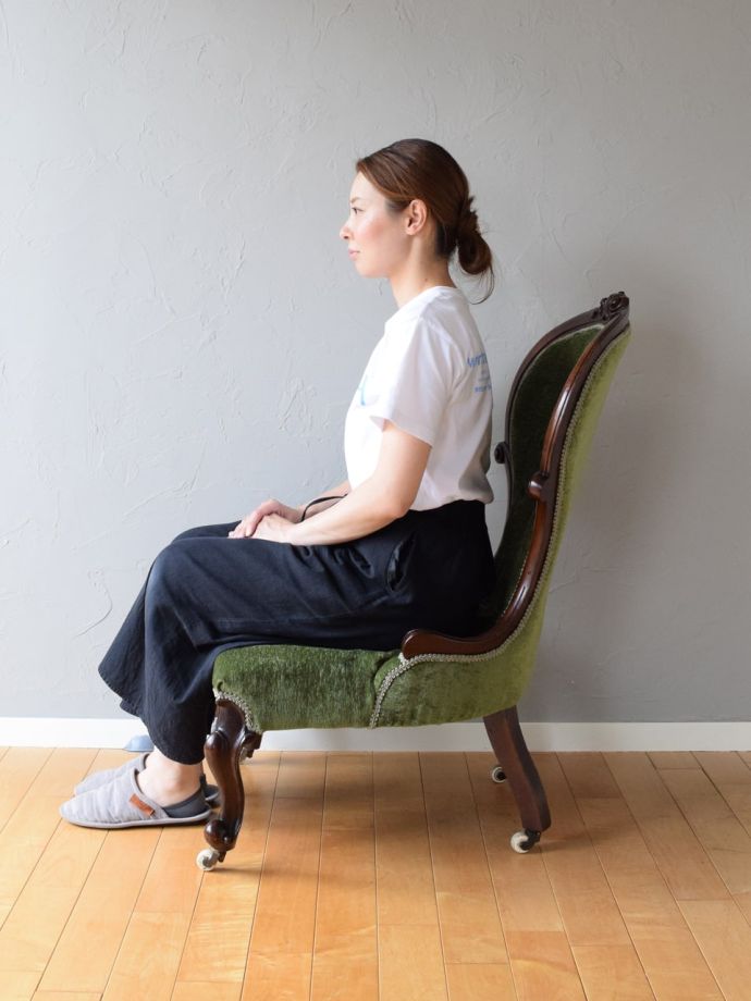 おしゃれな一人掛けソファの掛け心地