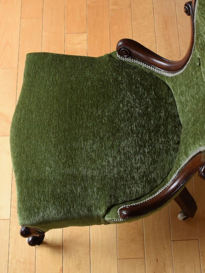 アンティークの椅子の座面