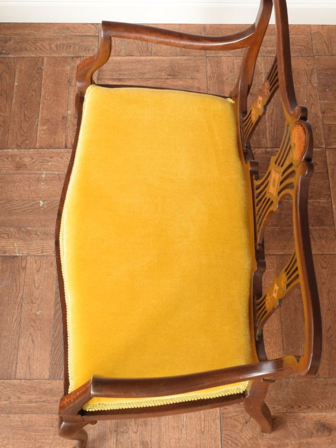 アンティークソファの座面