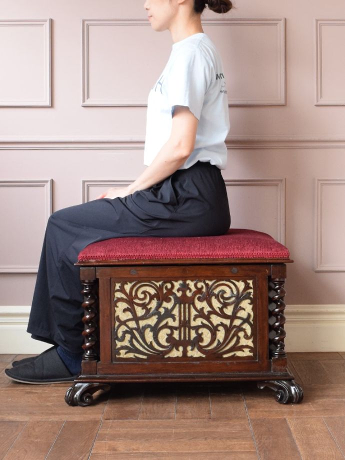 ピアノスツールの掛け心地