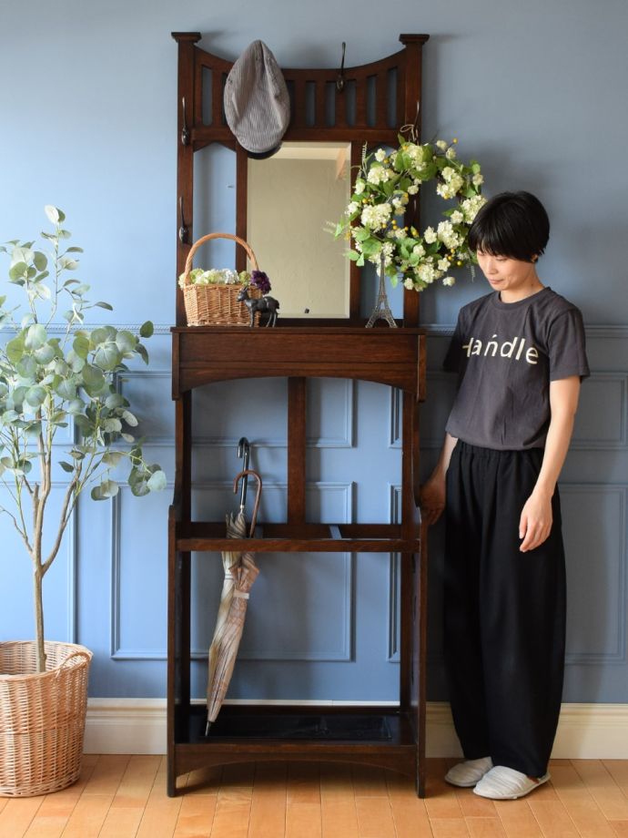 アンティークのホールスタンド