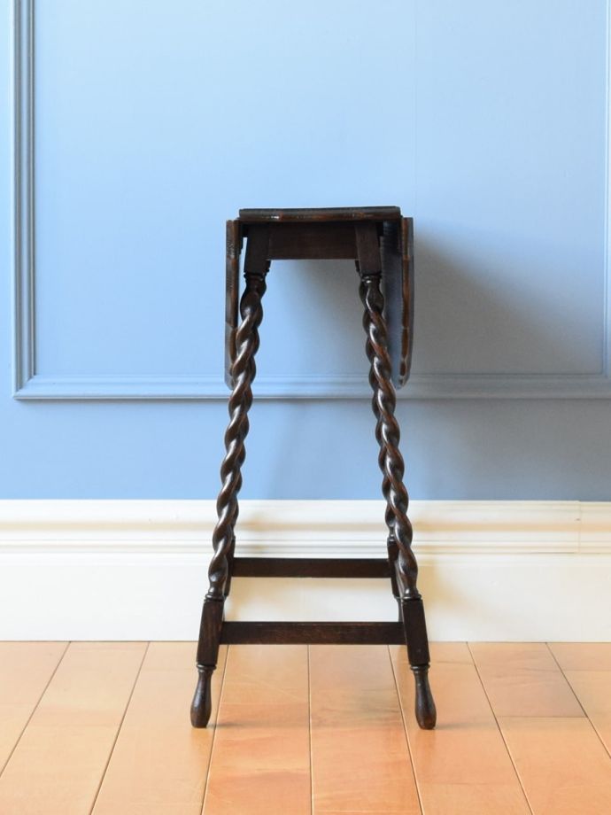 折り畳み式テーブルの側面