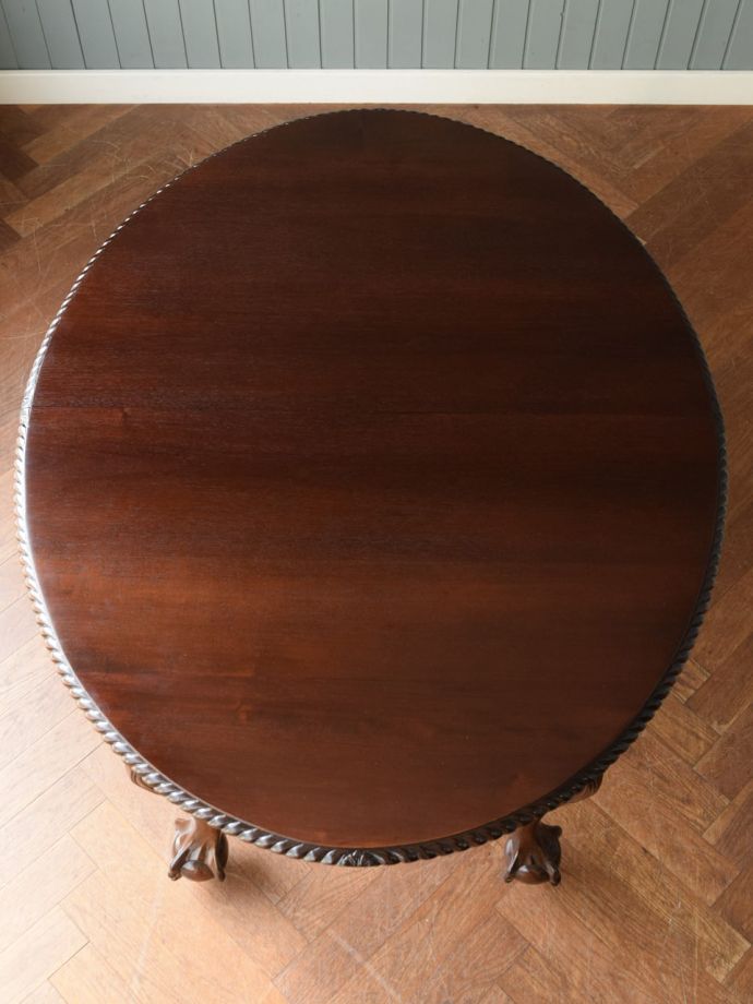 英国アンティークの美しい伸長式テーブル、クイーンアン様式の