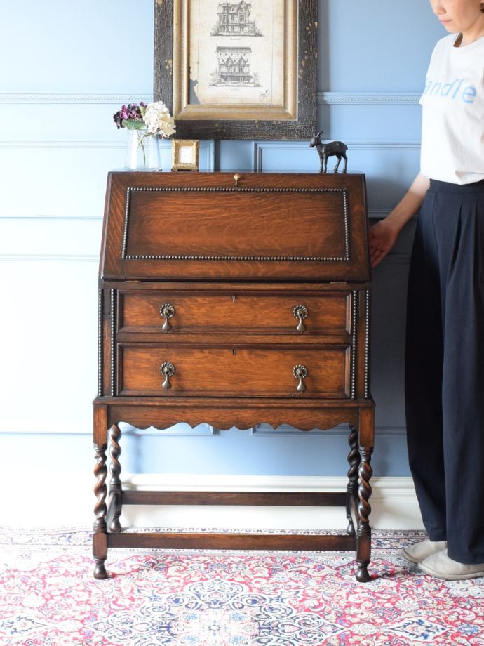 アンティークのライティングビューロー