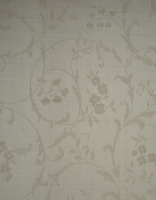 アンティークのキャビネット アンティーク家具 マホガニー材のアンティーク英国家具、ガラスのショーケース。光沢がある植物の模様が入った布地をセレクトしました。(j-1264-f)